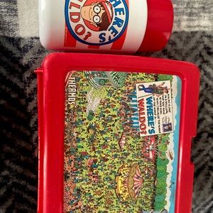 Vintage thermos where’s Waldo lunchbox